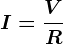 I = \fracVR