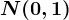 N(0,1)