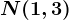 N(1,3)