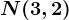 N(3,2)