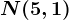 N(5,1)