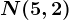 N(5,2)