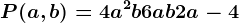 P(a,b)=4a^2b+6ab+2a-4
