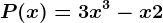 P(x)=3x^3-x+2