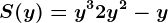 S(y) = y^3 + 2y^2 -y