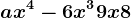ax^4-6x^3+9x+8