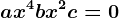 ax^4+bx^2+c=0