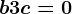 b+3c=0