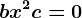 bx^2+c=0