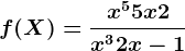 f(X)=\fracx^5+5x+2x^3+2x-1
