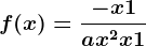 f(x)=\frac-x+1ax^2+x+1