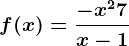 f(x)=\frac-x^2+7x-1