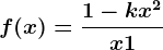 f(x)=\frac1-kx^2x+1