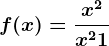 f(x)=\fracx^2x^2+1