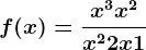 f(x)=\fracx^3+x^2x^2+2x+1