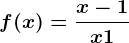 f(x)=\fracx-1x+1