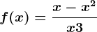 f(x)=\fracx-x^2x+3