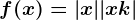 f(x)=|x|+|x+k|