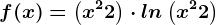 f(x)= \left ( x^2+2 \right )\cdot ln\left ( x^2+2 \right )