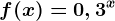 f(x)=0,3^x