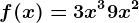 f(x)=3x^3 +9x^2