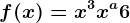 f(x)=x^3+x^a+6