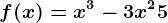 f(x)=x^3-3x^2+5