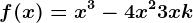 f(x)=x^3-4x^2+3x+k