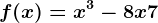 f(x)=x^3-8x+7