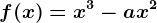 f(x)=x^3-ax^2