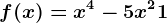 f(x)=x^4-5x^2+1