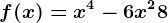 f(x)=x^4-6x^2+8