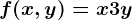 f(x,y)=x+3y