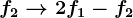 f2--> 2f1-f2