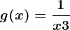 g(x)=\frac1x+3