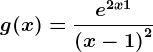 g(x)= \frace^2x+1\left ( x-1 \right )^2