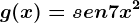 g(x)=sen7x^2