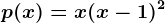p(x)=x(x-1)^2