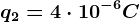 q2=4\cdot 10^-6C