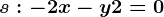 s:-2x-y+2=0
