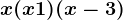 x(x+1)(x-3)