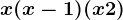 x(x-1)(x+2)