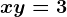 x+y=3