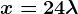 x=2+4\lambda