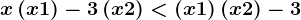 x\left(x+1\right)-3\left(x+2\right)<\left(x+1\right)\left(x+2\right)-3
