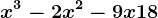 x^3-2x^2-9x+18