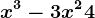 x^3-3x^2+4