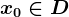 x0\in D