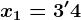 x1=3'4