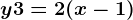 y+3=2(x-1)